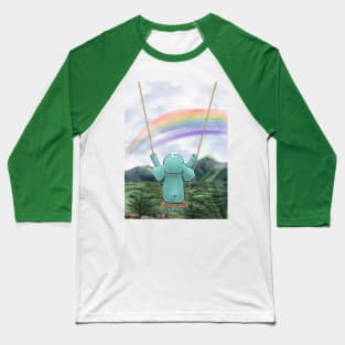 Elephant Tiffan & rainbow Baseball T-Shirt